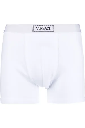 VERSACE Geribbelde boxershorts met 90s logo