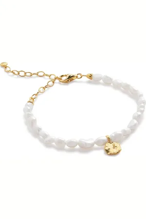 Monica Vinader Capri Keshi armband met parel bedel