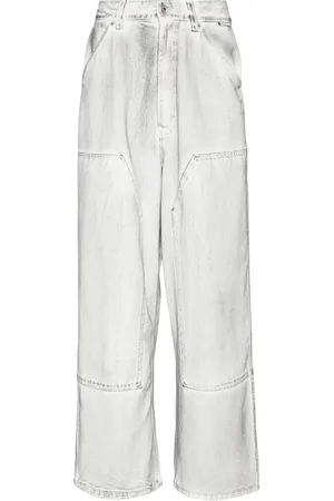 FIVE CM Jeans met vlakken