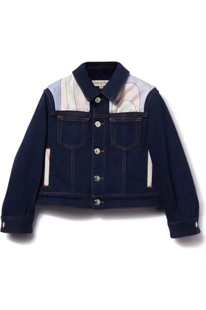 PUCCI Junior Spijkerjack met logoprint