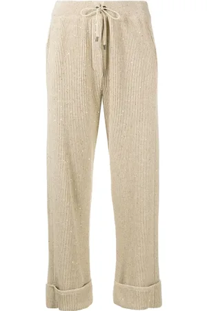 Brunello Cucinelli Ribgebreide broek