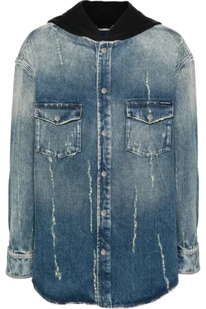 Dolce & Gabbana Denim jas met capuchon