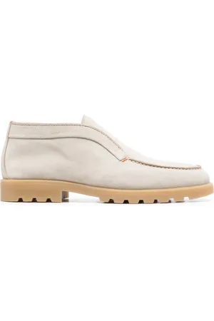 santoni Leren loafers