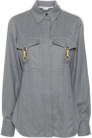 Stella McCartney Wollen blouse verfraaid met gesp