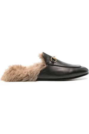 Gucci Princetown lammy muiltjes