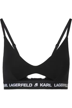 Karl Lagerfeld Bh met logoband en kijkgaatje