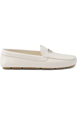 Prada Leren loafers met triangel
