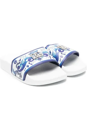 Dolce & Gabbana Slippers met barokprint