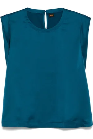 HUGO BOSS Tanktop met satijnen