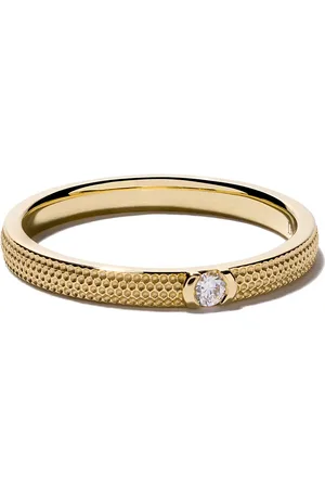 De Beers 18kt geelgouden Azulea ring met diamant
