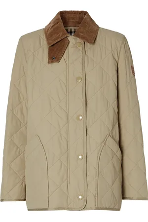Burberry Jas met diamantvormige voering