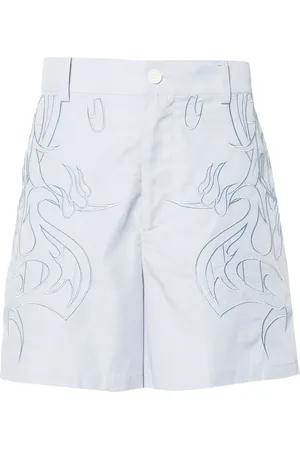 Feng Chen Wang Katoenen shorts met borduurwerk
