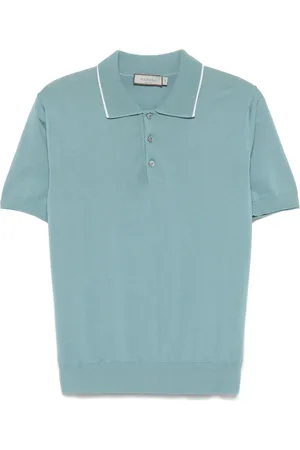CANALI Fijngebreid poloshirt