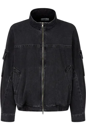 Studio Tomboy Denim bomberjack met hoge hals