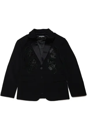 Dsquared2 Blazer met geborduurde bloemen