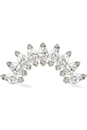 Lark & Berry 14kt witgouden oorbel