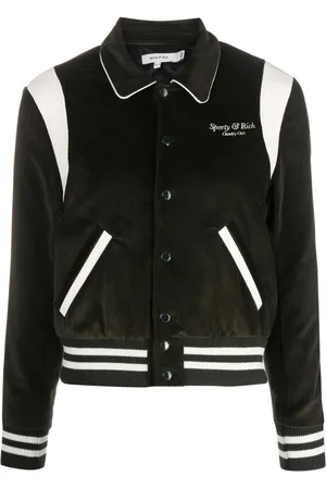 Sporty & Rich Bomberjack met geborduurd logo