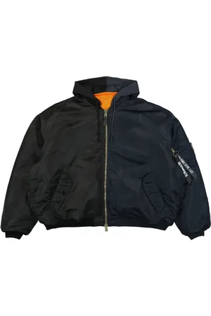 Vetements Tweekleurige hoodie met rits