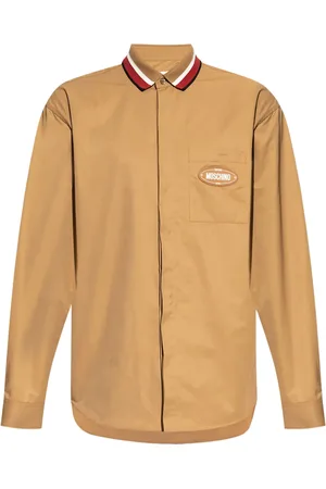 Moschino Sweater met logopatch en streepdetail