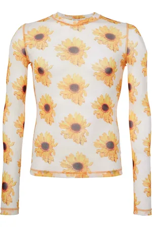 J.W.Anderson Doorzichtige top met bloemenprint