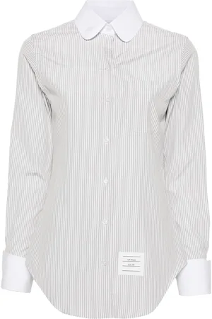 Thom Browne Gestreepte blouse met ronde kraag
