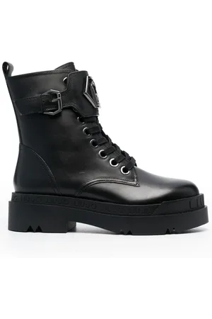 Liu Jo Combat boots met logoplakkaat