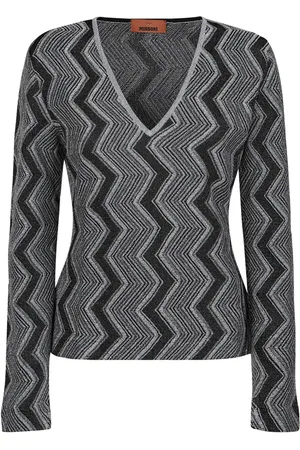 Missoni Metallic trui met zigzag