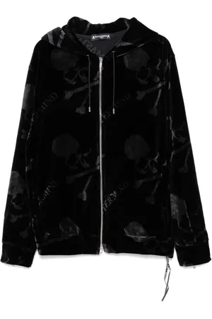 MASTERMIND Hoodie met doodskopprint en rits