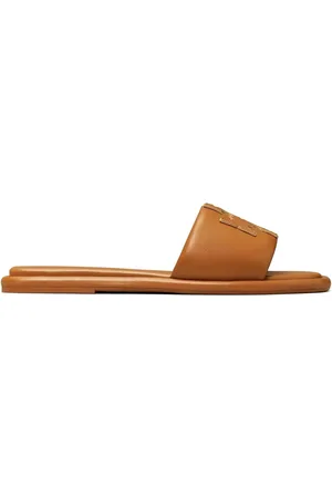 Tory Burch Slippers met dubbele T