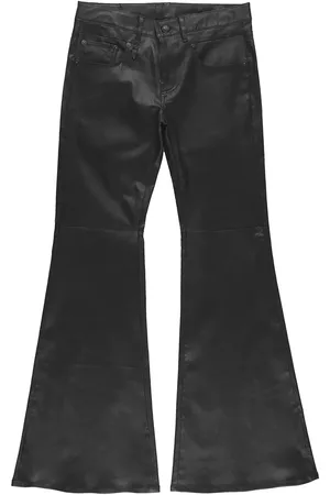 R13 Boy flared leren broek