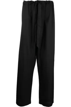 Maison Margiela Zijden broek met wijde pijpen