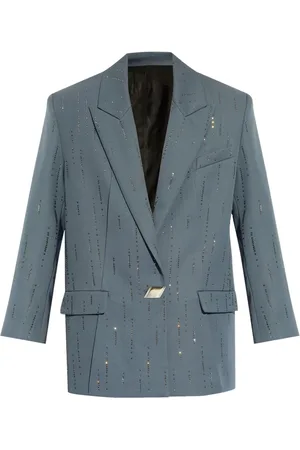 The Attico Blazer verfraaid met stras