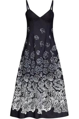 Oscar de la Renta Denim midi