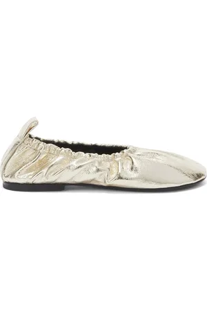 Jil Sander Leren ballerina