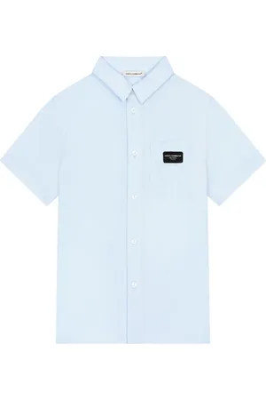Dolce & Gabbana Katoenen overhemd met logopatch
