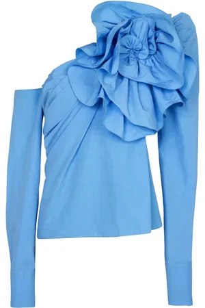 Balmain Asymmetrische blouse met ruches