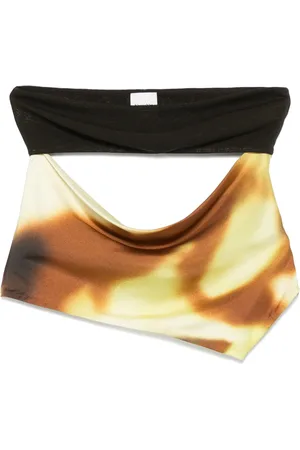 Nanushka Top met open rug en gedrapeerde detail