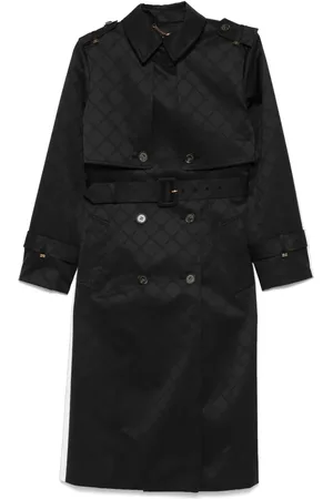 Elisabetta Franchi Trenchcoat met jacquard