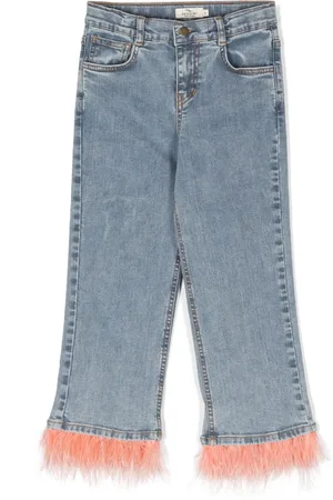 Le pandorine Jeans met franjes