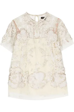 BIYAN Blouse met geborduurde bloemen