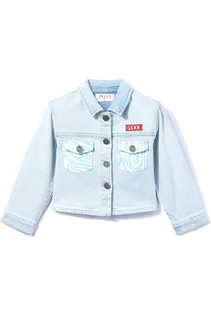 PUCCI Junior Spijkerjack met geborduurd logo