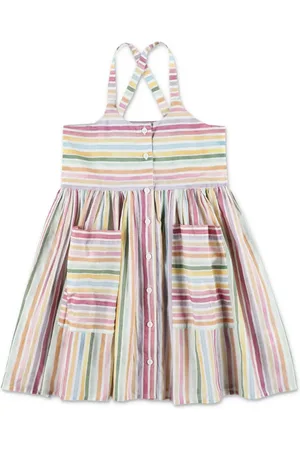Stella McCartney Gestreepte flared jurk