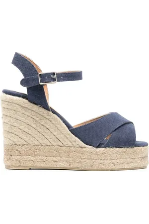 Castaner 110 mm Blaudell espadrilles met sleehak