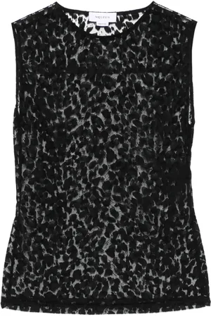 Alexander McQueen Top met luipaardprint