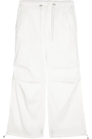 B+AB Broek van katoenblend met trekkoord