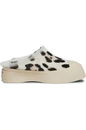 Marni Pantoffels met luipaardprint
