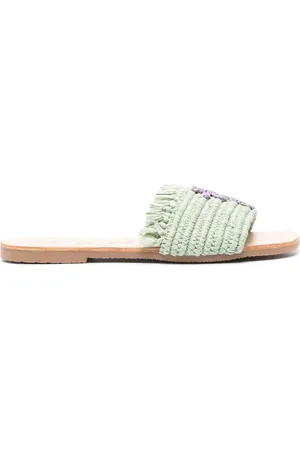 MANEBI Yucatán sandalen met logopatch