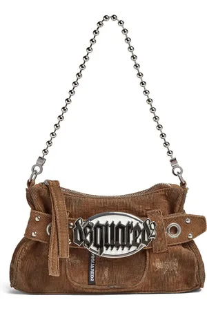 Dsquared2 Gothic ribfluwelen clutch