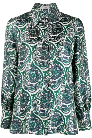 ALBERTO BIANI Blouse met paisley