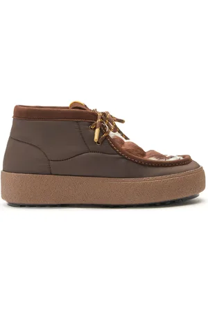 Moon Boot Gevoerde laarzen met print en imitatiebont